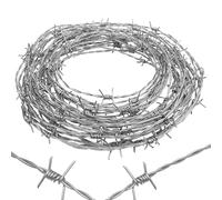 Rusted Barbed Wire Decor 1.8mm Thick Rustic Fence Art Perfect for Crafts Garden Borders and Animal Deterrent Solutions