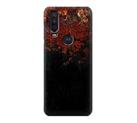 Rusted Metal Texture Graphic Case Cover For Motorola One Action (Moto P40 Power)