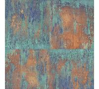 Rusted Panel Effect Wallpaper As Creation Green Industrial Paste The Wall Vinyl