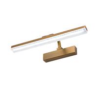 Rustic 1-Light Led Bathroom Vanity Light Fixture, 12W Copper Wall Sconce with Acrylic Shade, Vintage Art Decor for Makeup Mirror, Natural White 4200K Lighting for Bedroom/8W/16.14 inch/Warm White/3000