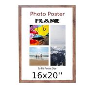 Rustic 16x 20 Inch Poster Frames - 16 x 20 Inch Frame- Large MDF Wooden Frames 16x20'' - Both Ways Wall Hanging Wall Gallery Living Room Picture Frame With Shatterproof Perspex Sheets