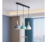 Rustic 3-Light Kitchen Island Pendant - Modern Metal Chandelier for Dining Room, Living Room & Foyer - Stylish Hanging Light Fixture for Home Decor & Counterbar Lighting