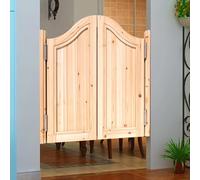 Rustic 30" 40" Wooden Saloon Swing Cafe DoorsDual Swing Interior Doors with Hinges & Hardware Kit for Bar Porch & Counter Entry (Natural Finish 162x100cm)