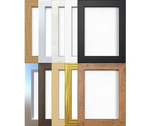 Rustic 9x6 (22.9x15.2cm) Photo Picture Poster Frame - Wide Range, 38mm Flat, Hang or Stand