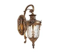 Rustic Amen Retro Wall Lamp Outdoor Rainproof and Easy Installation Wall Sconce E27 Water Pattern Glass Lampshade Wall Light for Commercial Exterior Decorative Lighting