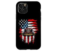 Rustic American Tractor Flag Case for iPhone 11 Pro