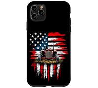 Rustic American Tractor Flag Case for iPhone 11 Pro Max