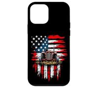 Rustic American Tractor Flag Case for iPhone 12 mini