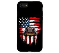 Rustic American Tractor Flag Case for iPhone SE (2020) / 7 / 8