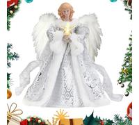 Rustic Angel - Tree Tip, Christmas Trailer | Indoor Christmas Decoration, Elegant Sculpture, New Year's Eve, Filigree Figure, Vintage Decorative