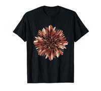 Rustic Autumn Chrysanthemum Abstract Flower Mandala T-Shirt
