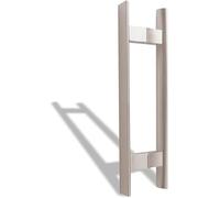 Rustic Barn Door Handles50cm (19.7") Modern DoubleSided Pull Handle Silver Finish Semicircle Design for Interior/Exterior Doors Ideal for Home Decor and Renovation.