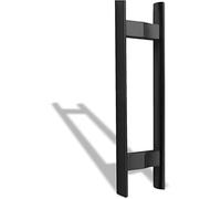 Rustic Barn Door Handles50cm DoubleSided Black Push Pull Entry Door PullsModern Semicircle Pipe Grab Bar for Interior/Exterior Use Perfect for Home Decor