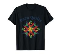 Rustic Barn Quilt Block Pattern Geometric Design T-Shirt