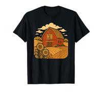 Rustic Barn Quilt Sunflower T-Shirt