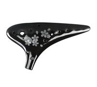 Rustic Black Pottery 12 Hole Ceramics Ocarina Profesional Pottery Ocarinas Of Time Ocarinas(B-AF)