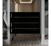 Rustic Black Wooden Saloon Cafe DoorsDurable AutoClose Half Doors with 3 Hinges for Kitchen Bar PorchWestern Style Entryway Decor (W68*H80cm)
