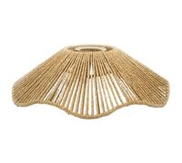 Rustic Boho Flower Shape Woven Lampshade, Hanging Lamp Ceiling Pendant Chandelier Shade for Hallway Bedroom Kitchen