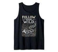 Rustic Boho Fox Follow Your Wild Nature Design Tank Top