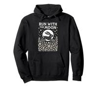 Rustic Boho Hare Run With the Moon Nature Design Pullover Hoodie