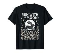 Rustic Boho Hare Run with The Moon Nature Design T-Shirt