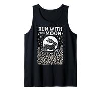 Rustic Boho Hare Run with The Moon Nature Design Tank Top