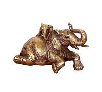 Rustic Bronzed Elephant And Calf Ornament From Leonardo Collection Gift Boxed