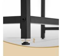 (Rustic Brown,Black) Computer Desk, Office Desk, 80 x 50 x 76 cm, for Study, Bedroom, Living Room