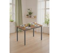 (Rustic Brown, Black) Dining Table, 70 x 110 x 75 cm, Kitchen Table for 4 People, Living Room Desk, for Dining Room, Kitchen,Rustic Brown