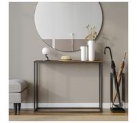 (Rustic Brown & Black Legs) 107cm Stand Entry Console Table Hallway Entrance
