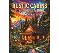 Rustic Cabin Coloring Book: 50 Unique Rustic Cabin Scenes with Cozy Mountain Retreats, Peaceful Nature Landscapes and Relaxing Coloring Pages for Adults