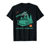 Rustic Cabin Comfort Food Cozy Rural Living Vibes T-Shirt