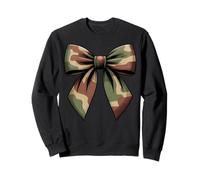 Rustic Camo Bow Military Style Design for Camouflage Lovers Sweatshirt