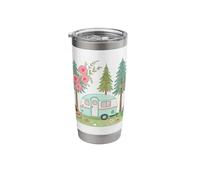 Rustic Camper Vibes for Nature Lovers on Relaxing Summer Stainless Steel Insulated Tumbler