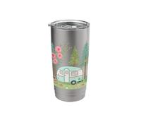 Rustic Camper Vibes for Nature Lovers on Relaxing Summer Stainless Steel Insulated Tumbler