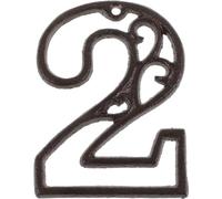 Rustic Cast Iron Number 2 House Number for Street Gardens