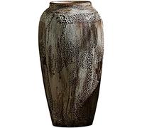 Rustic Ceramic Vase,Bud Vase Floral Vase Set of 3,Vase for Artificial Flower,Dried Flowers,Ornaments for Vintage Table(Size:17 * 35CM)