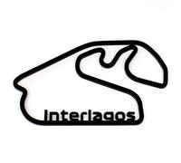 Rustic Charm Formula 1 Circuit Wall Art - Grand Prix Race Track Sculpture - Motorsport Gift - Monaco - Spa - Monza - Any Track. (Interlagos (Brazil), XL (593mm))