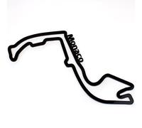 Rustic Charm Motorsport - Monaco Street Circuit - Wall Art - Formula 1 Grand Prix - Race Track Sculptures. (Large (593mm), Mounting with Double sided Tape)