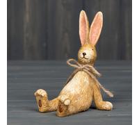 Rustic Charming Brown Sitting Rabbit Ornament