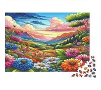 Rustic Cottage by A Stone Bridge 1000 Pieces Extra-Thick Cardboard DIY Jigsaw for Family, Fun Game, Beautiful Decoration, 38x26cm/1000pcs