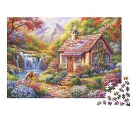 Rustic Cottage Garden_4 1000 Piece Sturdy Cardboard Classic Jigsaw Puzzle for Adults, Impossible Hard Challenge, Decompression, Ultimate Relaxation Gift 38x26cm/1000pcs