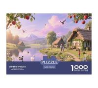 Rustic Cottage | Peaceful Jigsaw Puzzle 1000 Pieces, Fun & Challenging Educational Game, Interactive Toy for Adults & Children, Modern Home Art Decor | Gift 70x50cm/1000pcs