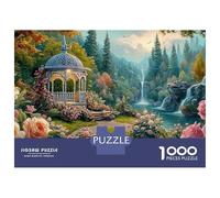 Rustic Cottage Puzzles 1000 Pieces for Adults Jigsaw Enchanted Forest Village 1000 Piece Puzzle Classic Educational Games Beautiful Decoration Puzzle Puzzle Game for The Whole for Women Gift