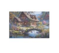 Rustic Cottage Scene,Adult Jigsaw Puzzle 1000 Pieces,High-difficulty puzzles,The perfect educational gift for boys and girls,26x38cm