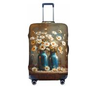 Rustic Daisy Mason Jars Travel Luggage Covers - Elasticity Suitcase Covers Protector for Luggage 18-32 Inch