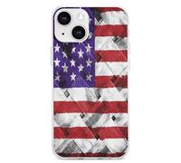 Rustic Decor U.S. Flag Cell Phone Basic Cases TPU Soft Cover Shockproof Slim Phone Case Compatible with iPhone 13 Mini/13/13 Pro/13 Pro Max