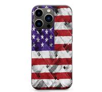 Rustic Decor U.S. Flag Cell Phone Basic Cases TPU Soft Cover Shockproof Slim Phone Case Compatible with iPhone 13 Mini/13/13 Pro/13 Pro Max