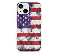 Rustic Decor U.S. Flag Cell Phone Basic Cases TPU Soft Cover Shockproof Slim Phone Case Compatible with iPhone 13 Mini/13/13 Pro/13 Pro Max