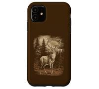 Rustic Deer Stag Elk Buck Whitetail Graphic Case for iPhone 11